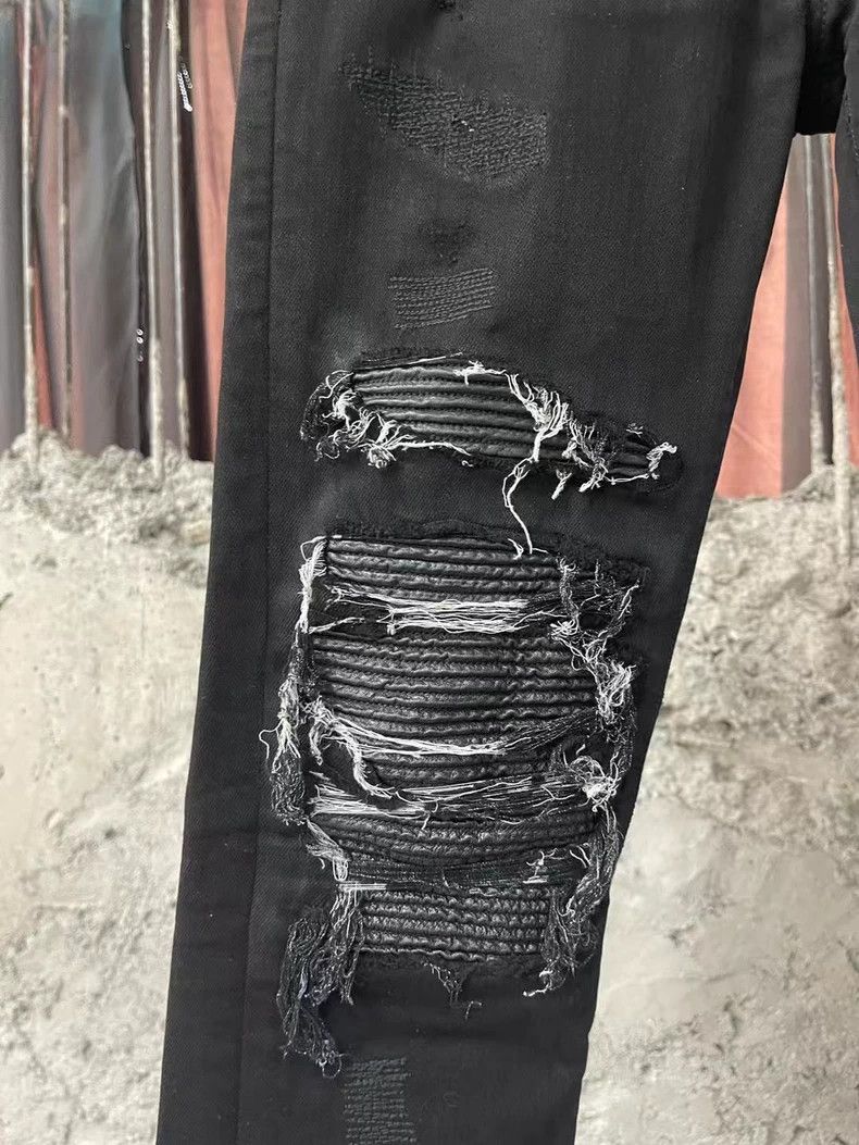 Amiri Amiri MX1 Black Patchwork Denim Pants-yf Size US 29 - 5 Thumbnail