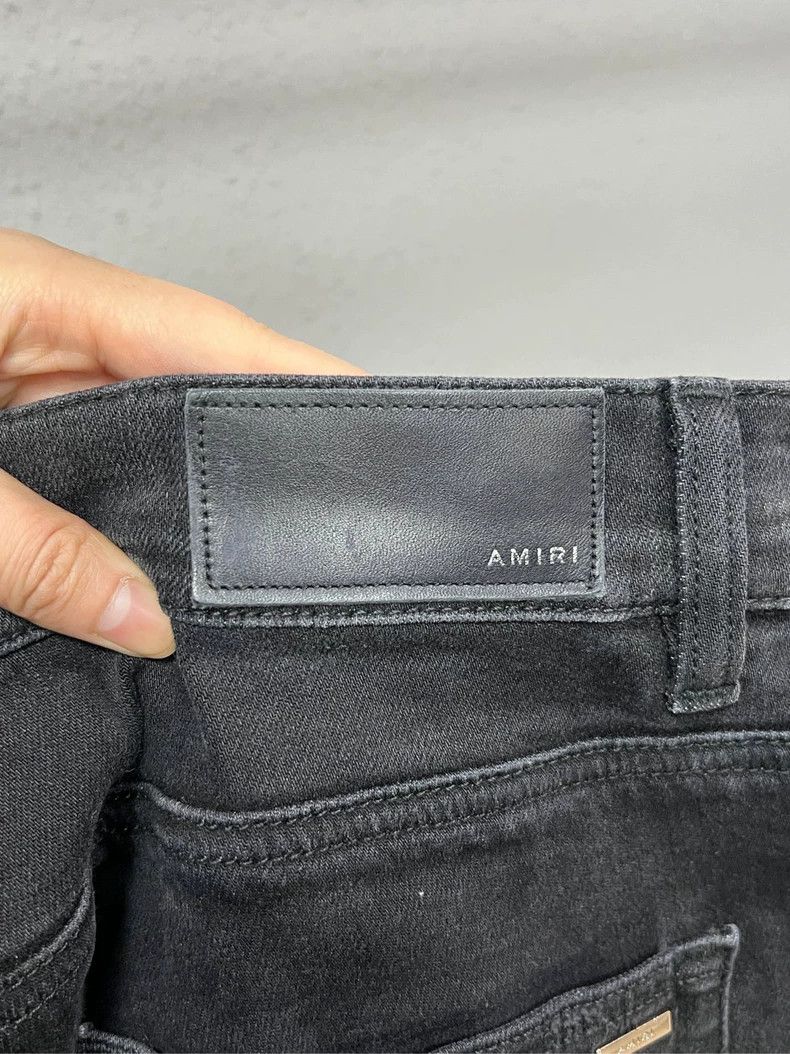 Amiri Amiri MX2 Black Zip Motorcycle Jeans-yf Size US 31 - 4 Thumbnail
