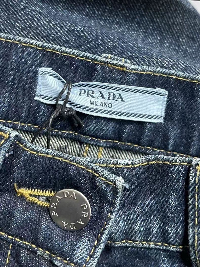 Prada Prada Gray Blue Denim Pants-yf Size US 26 / EU 42 - 6 Thumbnail
