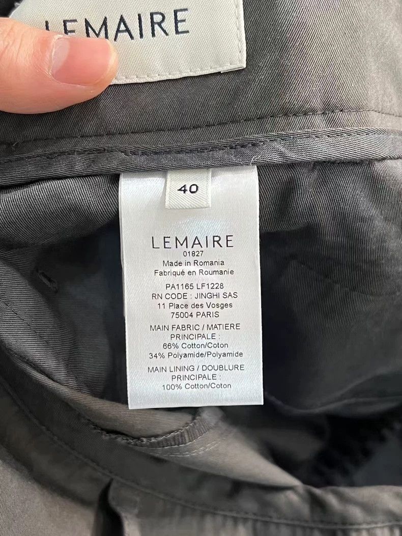 Lemaire Lemaire Gray Wide Leg Casual Pants-yf Size US 40 / EU 56 - 3 Thumbnail
