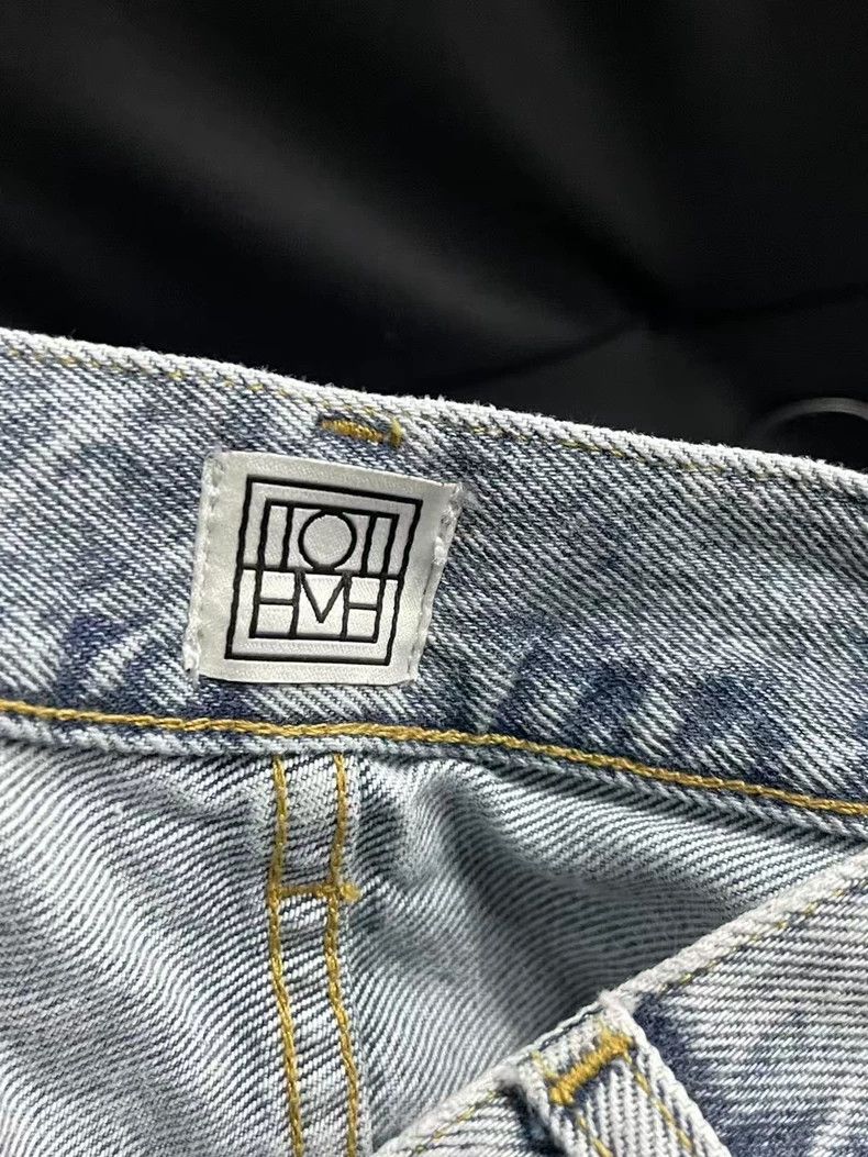 Toteme Toteme Wide Leg Denim Pants in Light Blue-yf Size US 27 - 6 Thumbnail