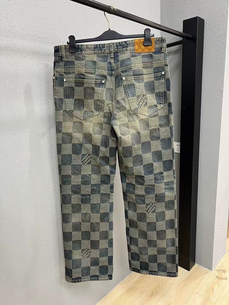Louis Vuitton Louis Vuitton Mosaic Wash Denim Pants-yf Size US 34 / EU 50 - 2 Thumbnail