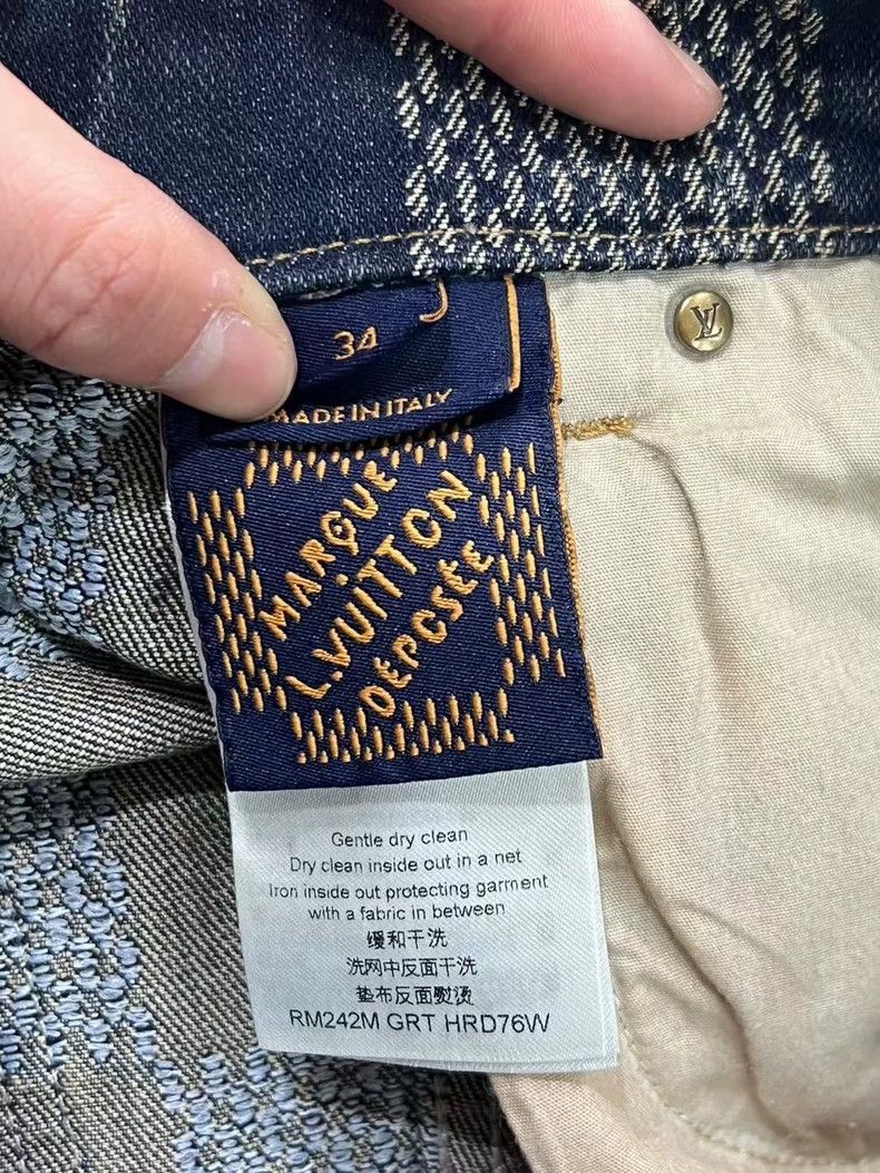 Louis Vuitton Louis Vuitton Mosaic Wash Denim Pants-yf Size US 34 / EU 50 - 7 Thumbnail