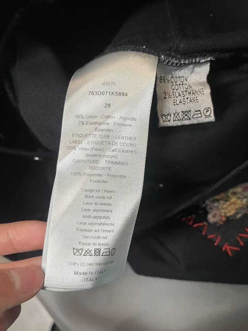 Dior Dior Floral Patch Denim Pants Size 29-yf Size US 29 - 7 Thumbnail