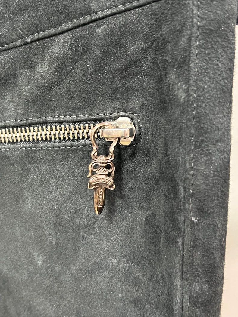 Chrome Hearts Chrome Hearts Suede Zipper Long Pants-yf Size US 27 - 3 Thumbnail