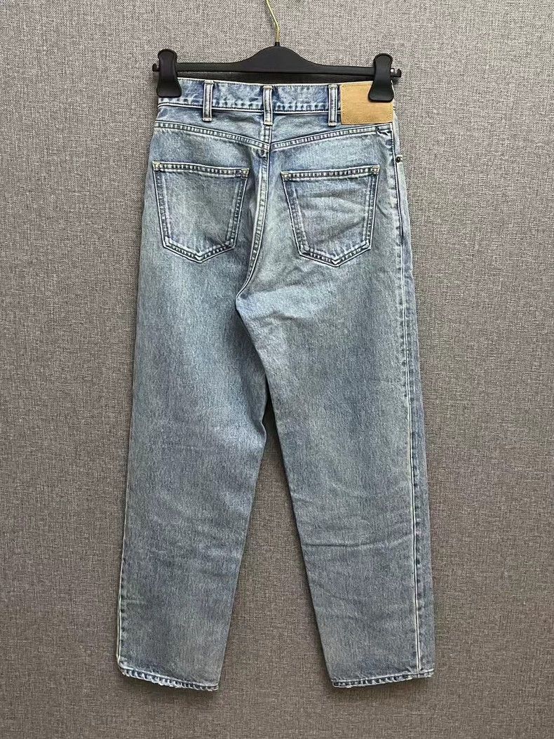 Celine Celine Light Blue Denim Trousers Size 27-yf Size US 27 - 2 Thumbnail