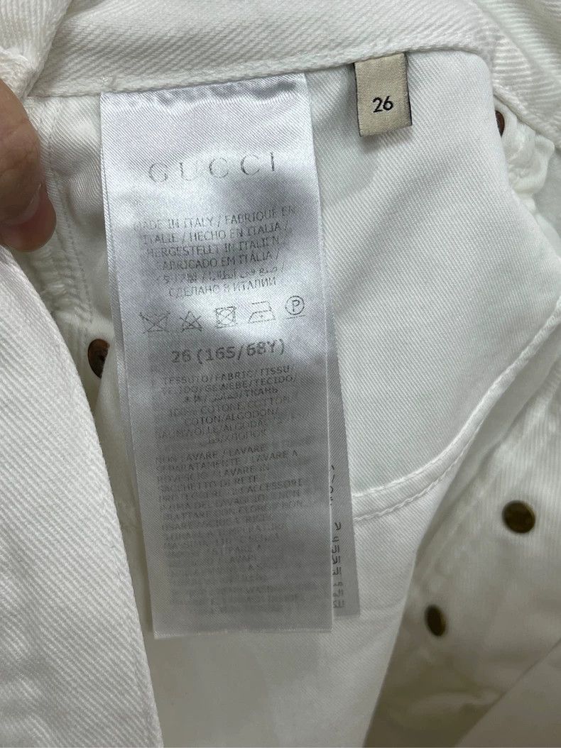 Gucci Gucci White Denim Pants with Pocket Details-yf Size US 26 / EU 42 - 5 Thumbnail