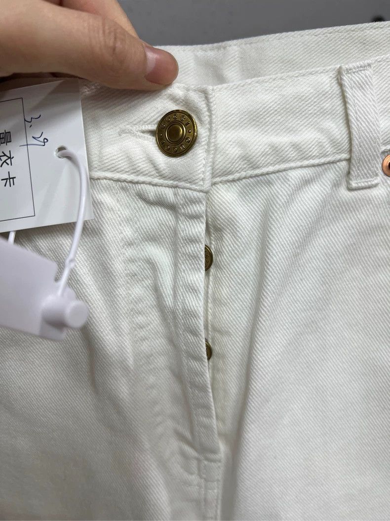 Gucci Gucci White Denim Pants with Pocket Details-yf Size US 26 / EU 42 - 3 Thumbnail