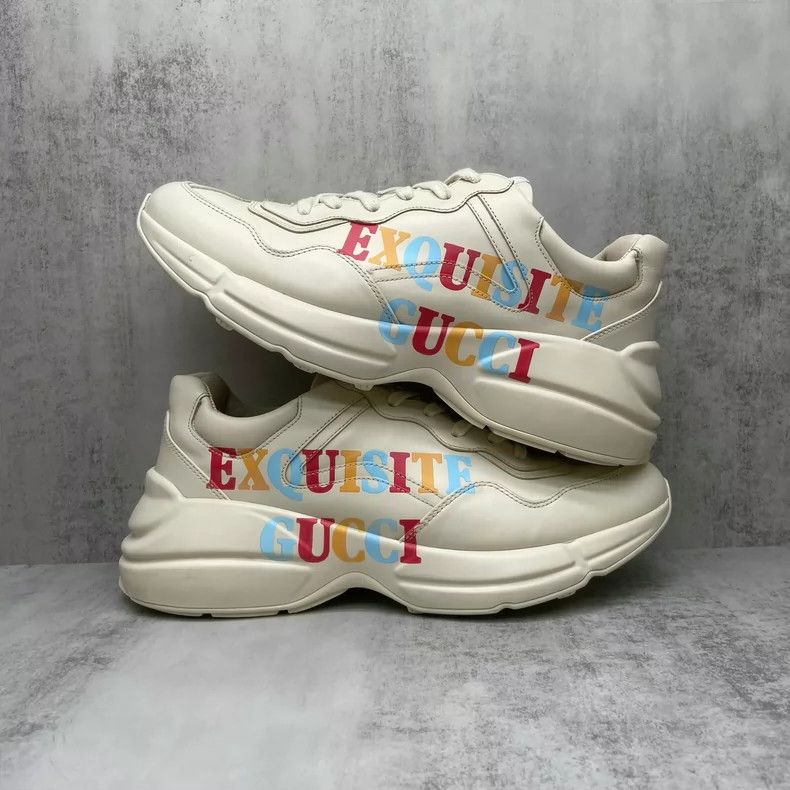 Gucci Gucci Colorful Logo Dad Sneakers Size 42.5-yf Size US 10.5 / EU 43-44 - 2 Thumbnail