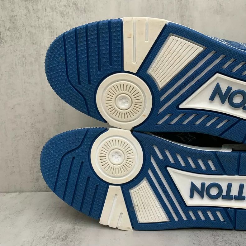 Louis Vuitton Lv Trainer Blue and White Sneakers-yf Size US 7.5 / EU 40-41 - 8 Thumbnail