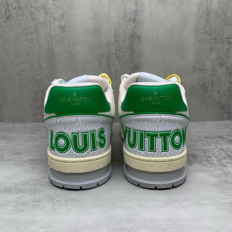 Louis Vuitton Lv Trainer White Green Sneakers with Velcro-yf Size US 9 / EU 42 - 5 Thumbnail