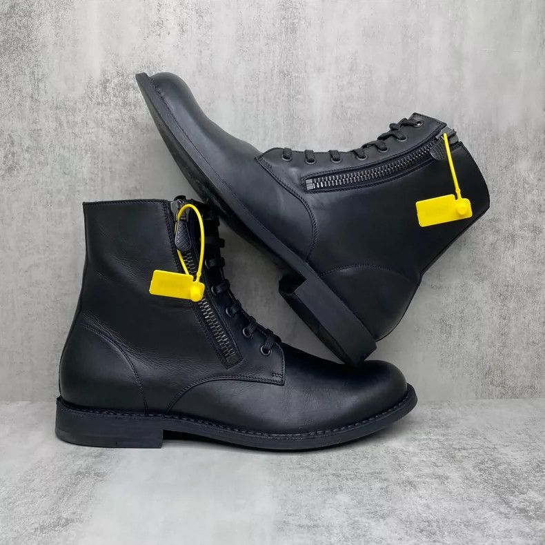 Bottega Veneta Bottega Veneta Black Leather Ankle Boots-yf Size US 10 / EU 43 - 2 Thumbnail