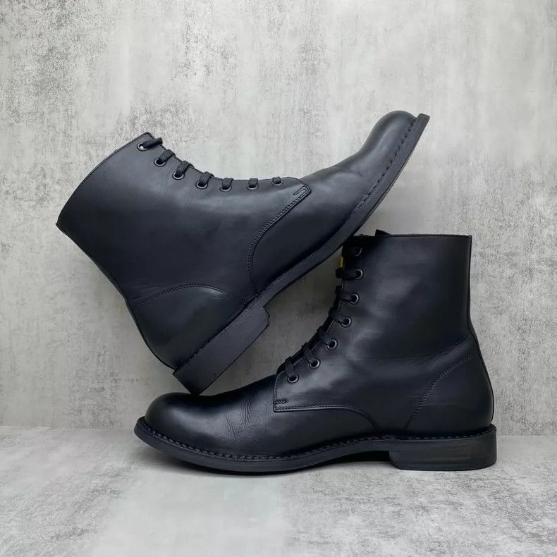 Bottega Veneta Bottega Veneta Black Leather Ankle Boots-yf Size US 10 / EU 43 - 3 Thumbnail
