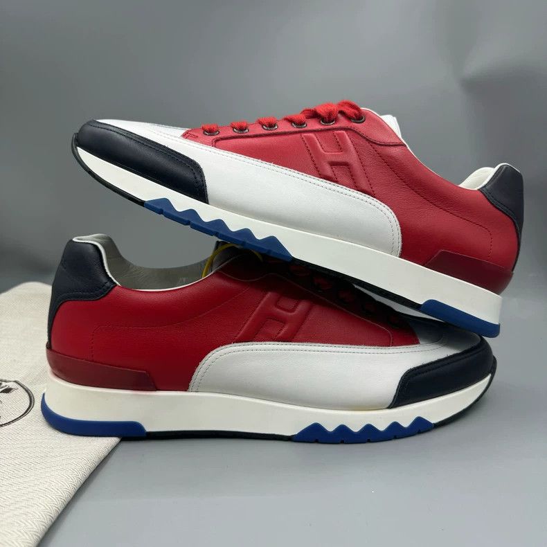 Hermes Hermes Red and White Sports Shoes Size 43-yf Size US 10 / EU 43 - 3 Thumbnail