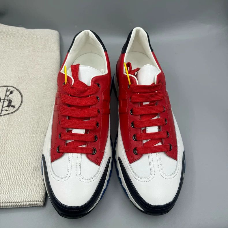 Hermes Hermes Red and White Sports Shoes Size 43-yf Size US 10 / EU 43 - 4 Thumbnail