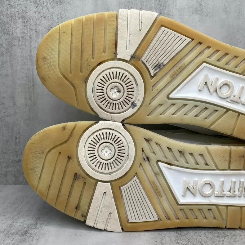 Louis Vuitton LV Trainer Sneakers White with Cement Accent-yf Size US 7 / EU 40 - 8 Thumbnail