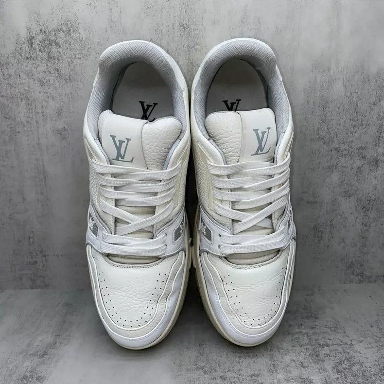 Louis Vuitton LV Trainer Sneakers White with Cement Accent-yf Size US 7 / EU 40 - 6 Thumbnail