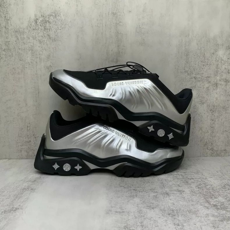 Louis Vuitton LV Silver Mirror Sole Sport Sneakers-yf Size US 6.5 / EU 39-40 - 2 Thumbnail