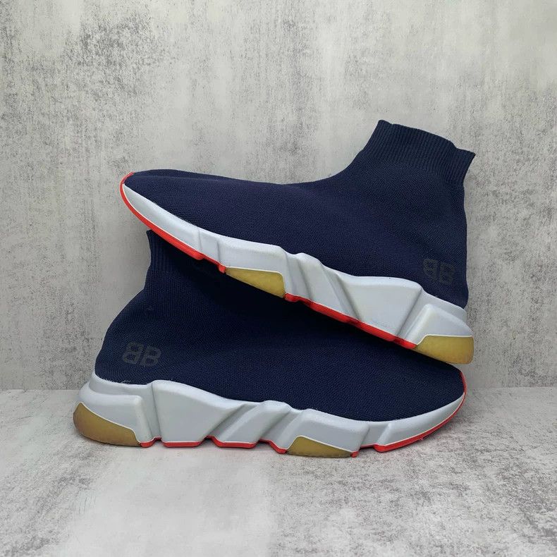 Balenciaga Balenciaga Navy Socks Shoes Size 42-yf Size US 9 / EU 42 - 2 Thumbnail