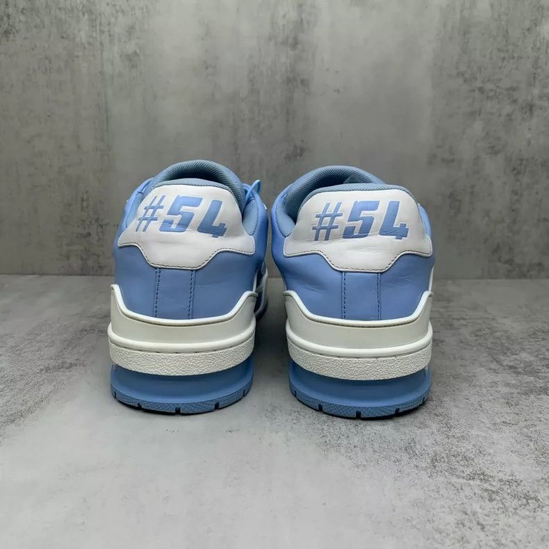 Louis Vuitton Lv Trainer Blue Sneakers Size 40-yf Size US 6 / EU 39 - 5 Thumbnail
