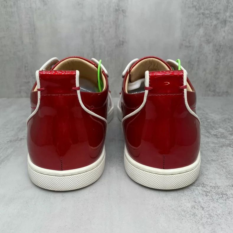 Louis Vuitton Red Studded Sneakers with White Laces-yf Size US 10 / EU 43 - 5 Thumbnail