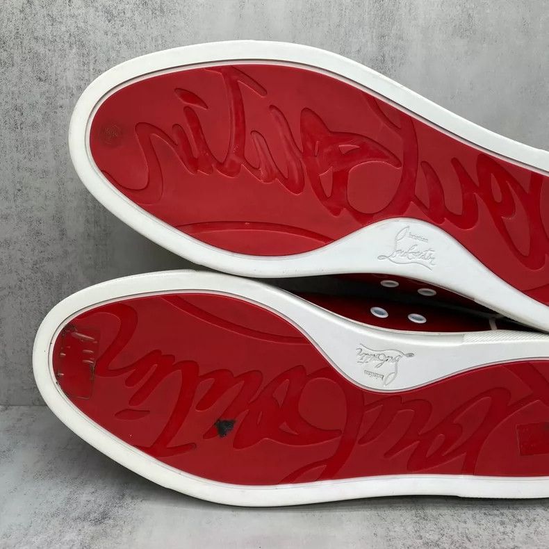 Louis Vuitton Red Studded Sneakers with White Laces-yf Size US 10 / EU 43 - 8 Thumbnail
