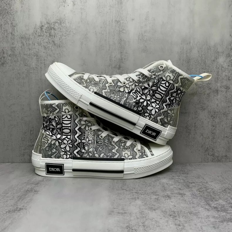 Dior Stussy x Dior High Top Sneakers 41 Size-yf Size US 10 / EU 43 - 2 Thumbnail
