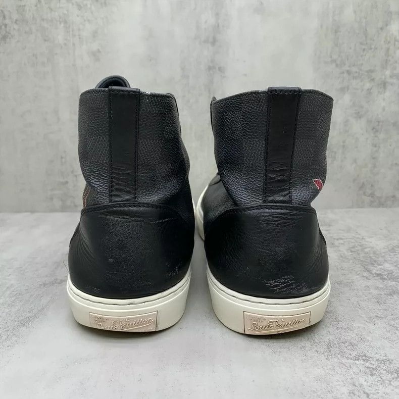 Louis Vuitton Black Checkerboard Board Sneakers Size 9-yf Size US 9 / EU 42 - 5 Thumbnail