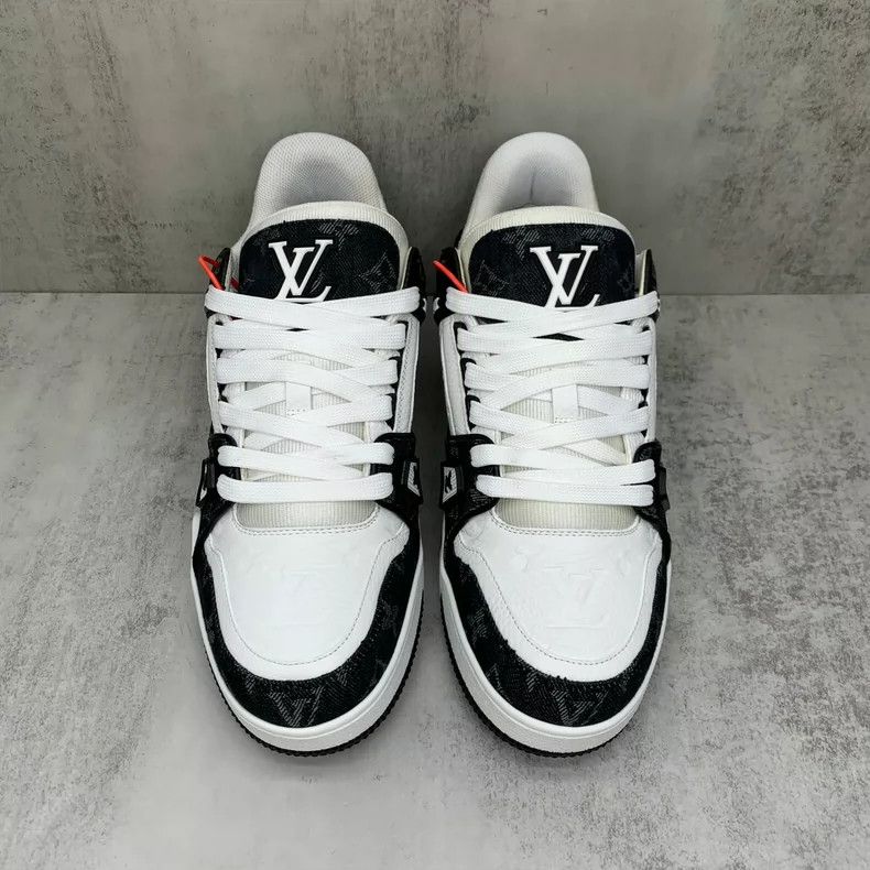Louis Vuitton Lv Trainer Black and White Sneakers-yf Size US 7 / EU 40 - 4 Thumbnail