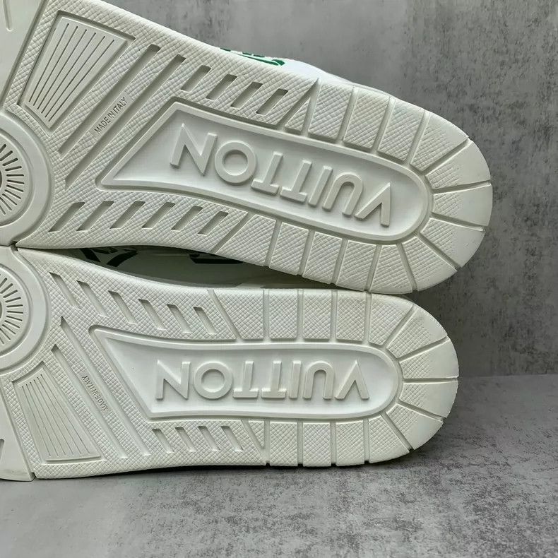 Louis Vuitton LV Trainer Sneakers in Green and White-yf Size US 10 / EU 43 - 9 Thumbnail