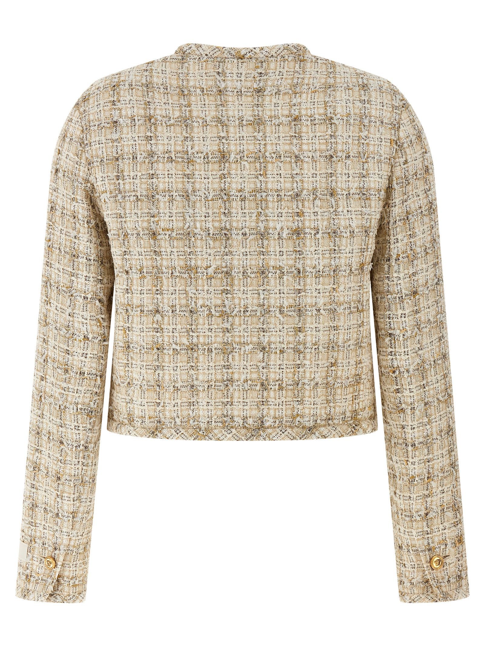 Versace Tweed Cardigan Size XS / US 0-2 / IT 36-38 - 2 Thumbnail