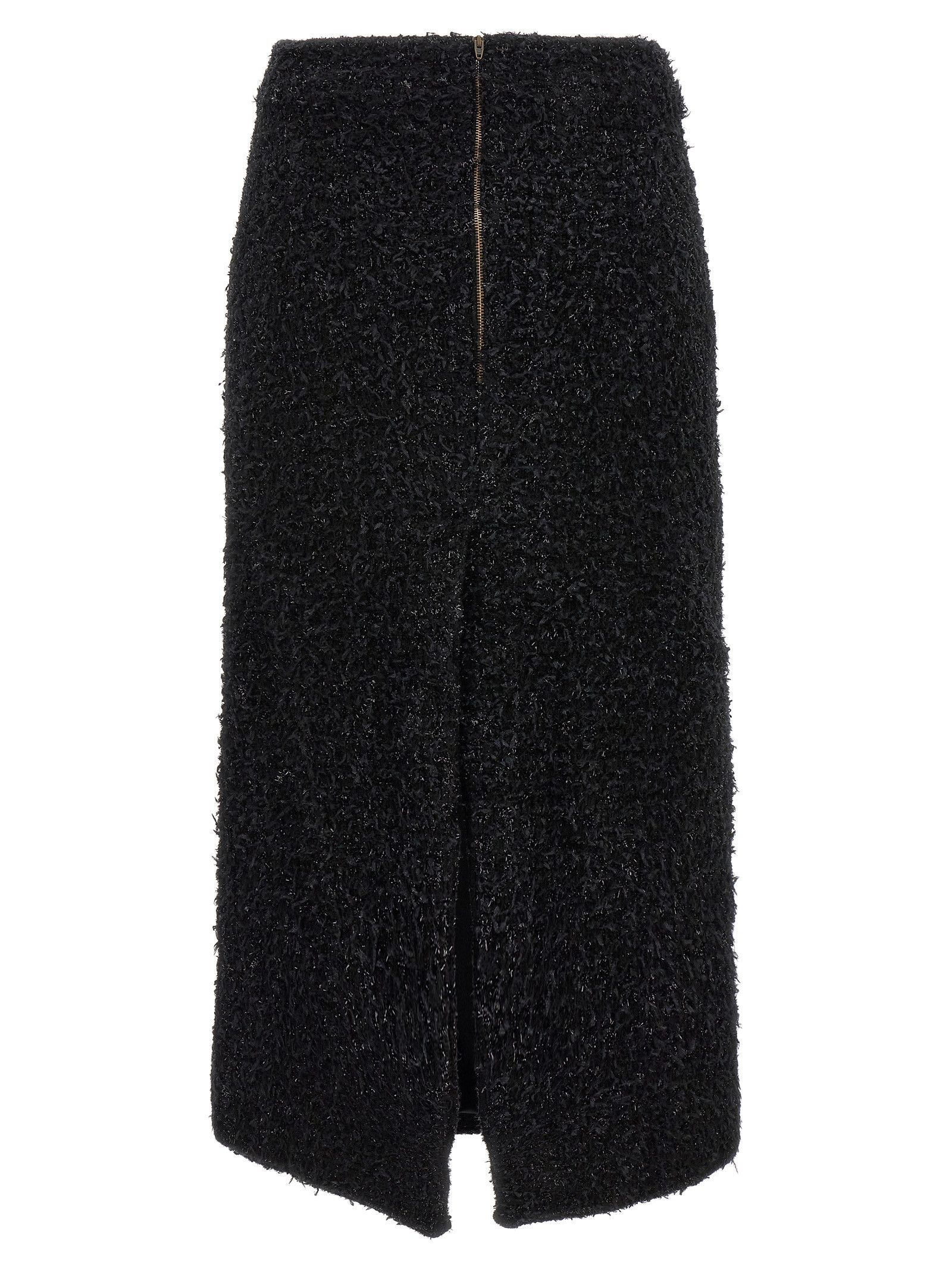 Balenciaga Tweed Midi Skirt Size 33" - 2 Thumbnail