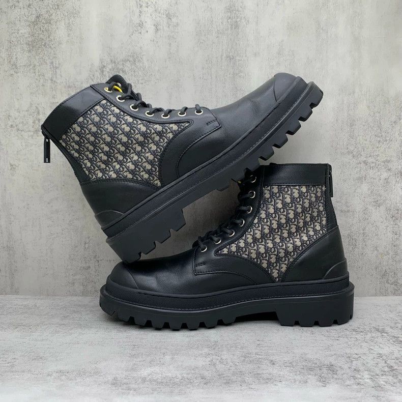 Dior DIOR Black Graphic Short Boots Size 40-yf Size US 10 / EU 43 - 3 Thumbnail