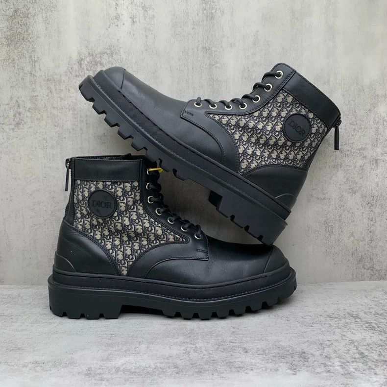 Dior DIOR Black Graphic Short Boots Size 40-yf Size US 10 / EU 43 - 2 Thumbnail