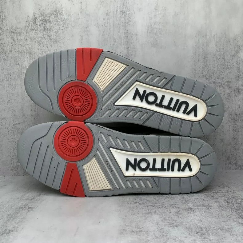 Louis Vuitton LV Trainer Black Cement Size 9.5-yf Size US 9.5 / EU 42-43 - 7 Thumbnail