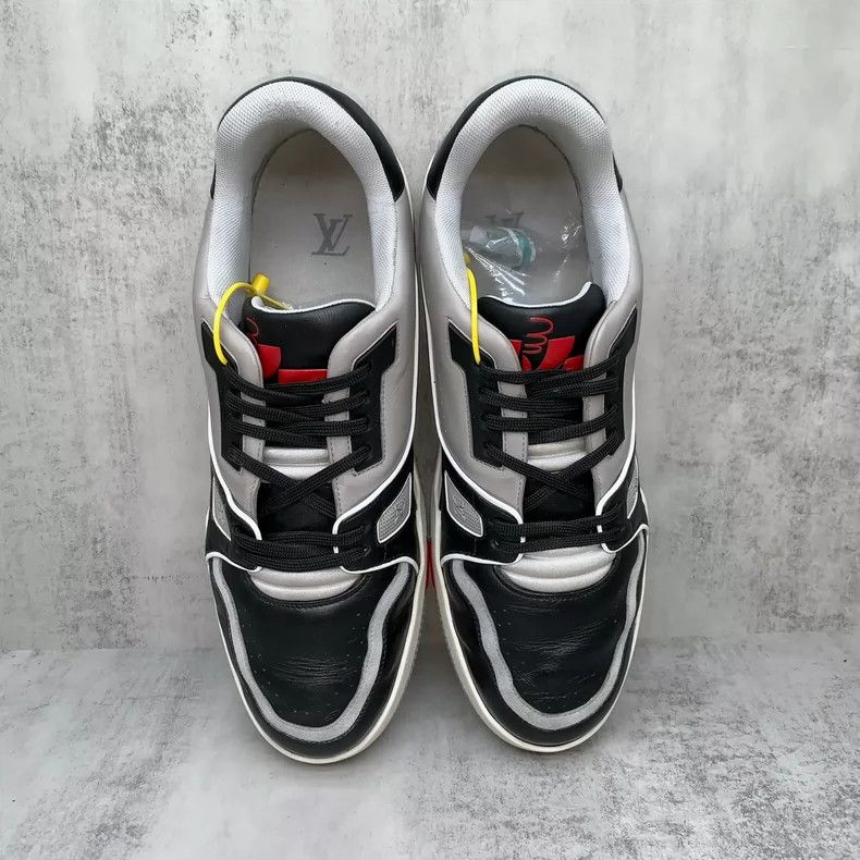 Louis Vuitton LV Trainer Black Cement Size 9.5-yf Size US 9.5 / EU 42-43 - 6 Thumbnail