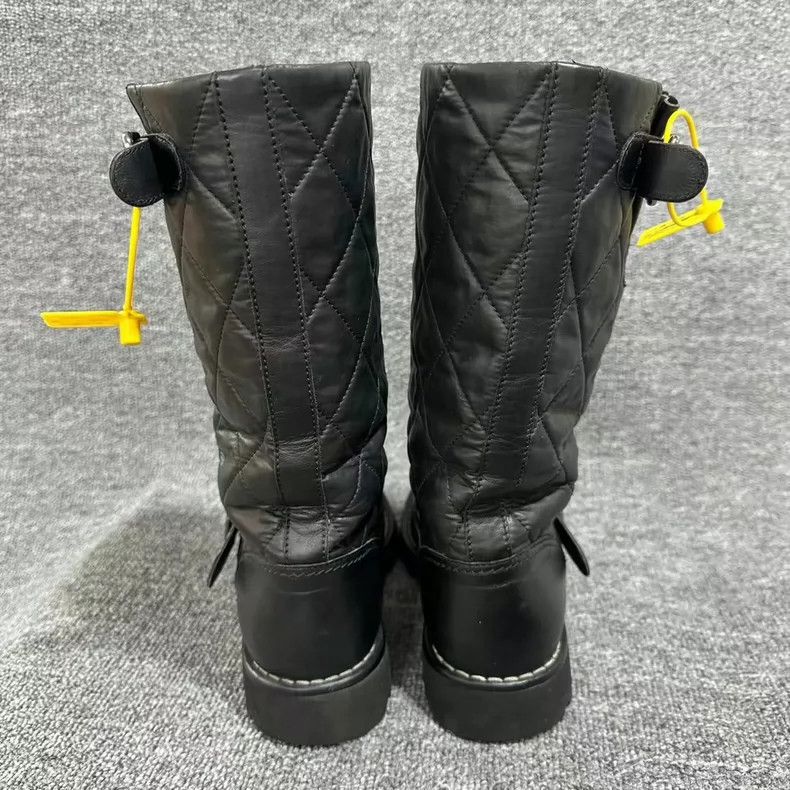 Chanel Chanel Black Leather Mountain Boots Size 39-yf Size US 8 / EU 41 - 6 Thumbnail