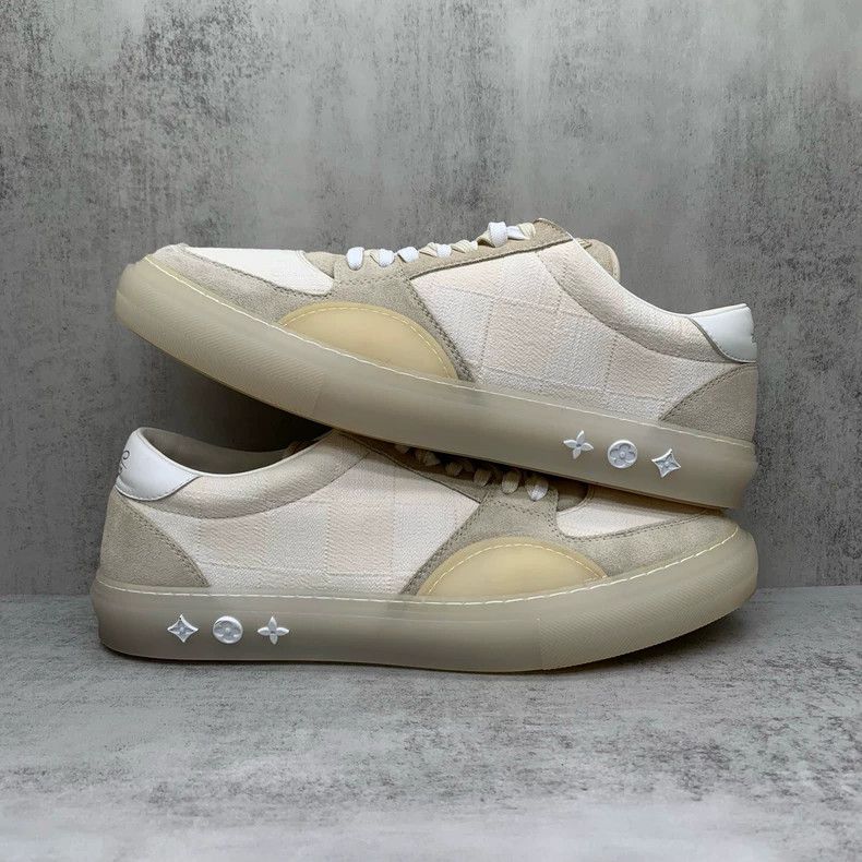 Louis Vuitton Lv Ollie Gray and White Sneakers Size 10.5-yf Size US 10.5 / EU 43-44 - 2 Thumbnail