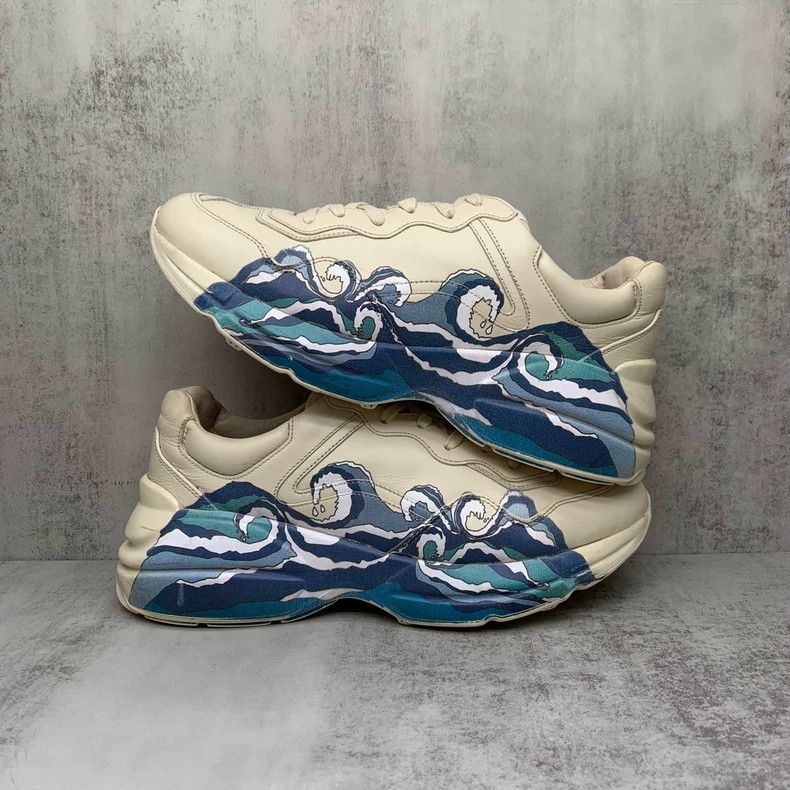 Gucci Gucci Ivory Wave Dad Sneakers Size 41-yf Size US 7 / EU 40 - 2 Thumbnail