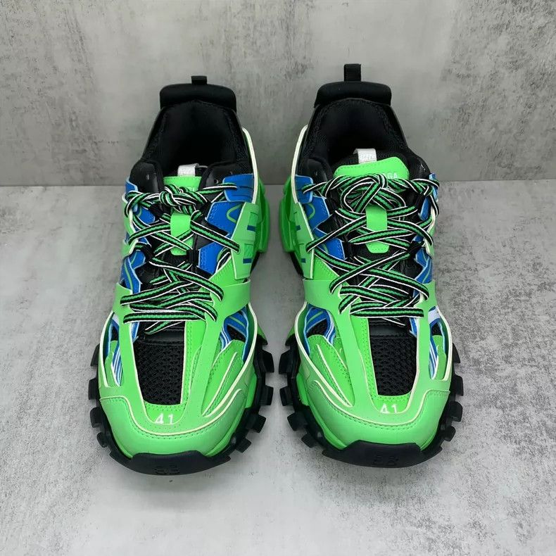 Balenciaga Balenciaga Track Sneakers Green and Black-yf Size US 8 / EU 41 - 4 Thumbnail