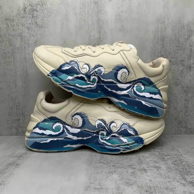 Gucci Gucci dad shoes with wave design-yf Size US 7.5 / EU 40-41 - 3 Thumbnail