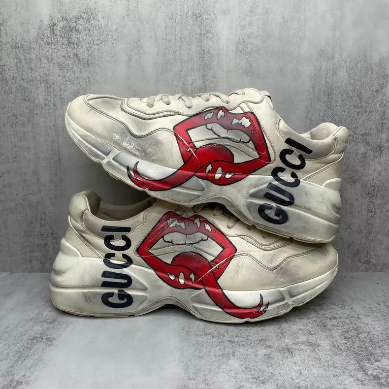 Gucci Gucci Red Lip Vintage Dad Sneakers-yf Size US 9.5 / EU 42-43 - 2 Thumbnail