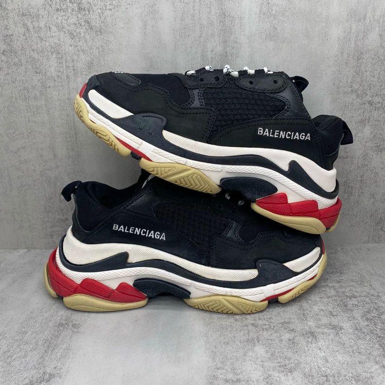 Balenciaga Balenciaga Triple Sneakers Black Red Size 38-yf Size US 8 / EU 41 - 2 Thumbnail