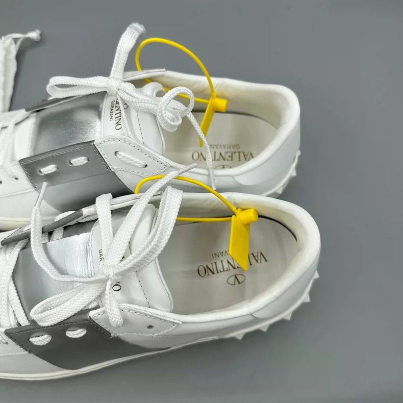 Valentino Valentino White Sneakers With Silver Detail-yf Size US 10 / EU 43 - 6 Thumbnail