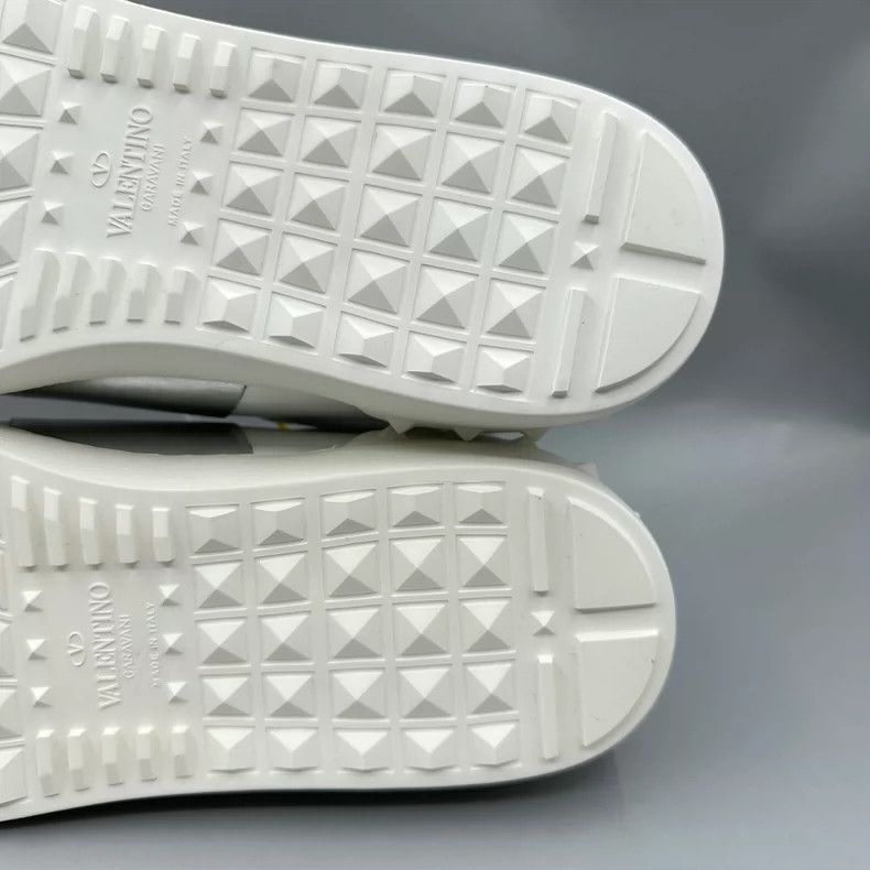 Valentino Valentino White Sneakers With Silver Detail-yf Size US 10 / EU 43 - 9 Thumbnail