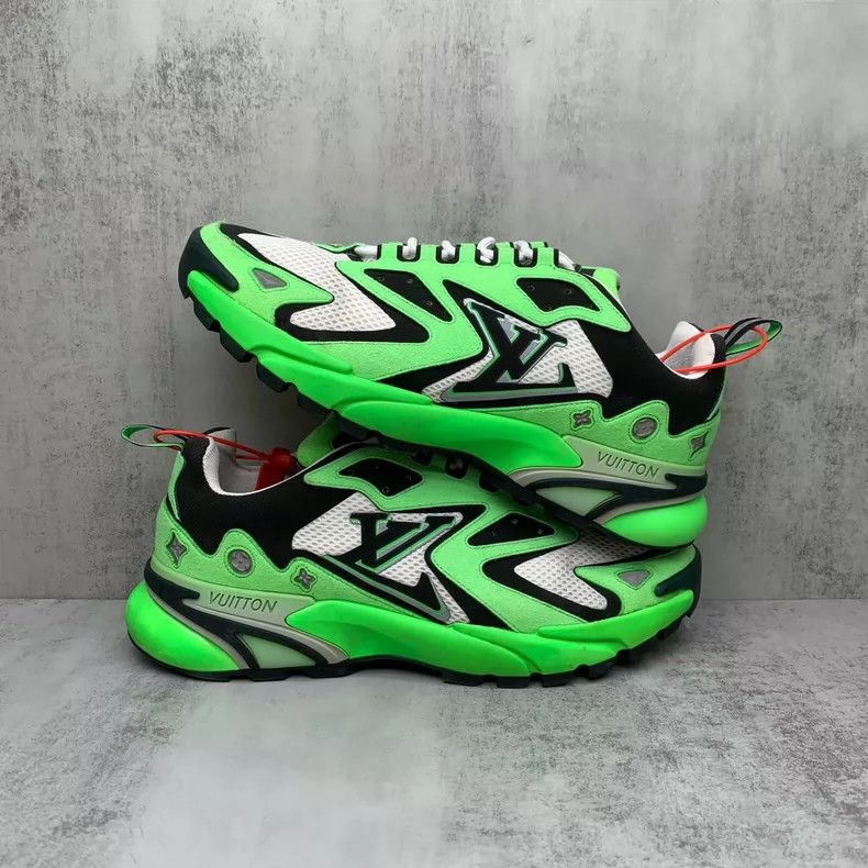 Louis Vuitton LV Runner Tactic Green Sports Sneakers Size 7-yf Size US 7 / EU 40 - 2 Thumbnail