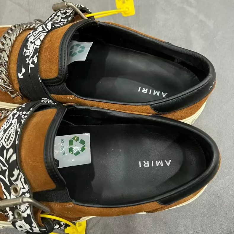 Amiri Amiri Chain Pattern Slip-On Shoes Size 44-yf Size US 10 / EU 43 - 5 Thumbnail