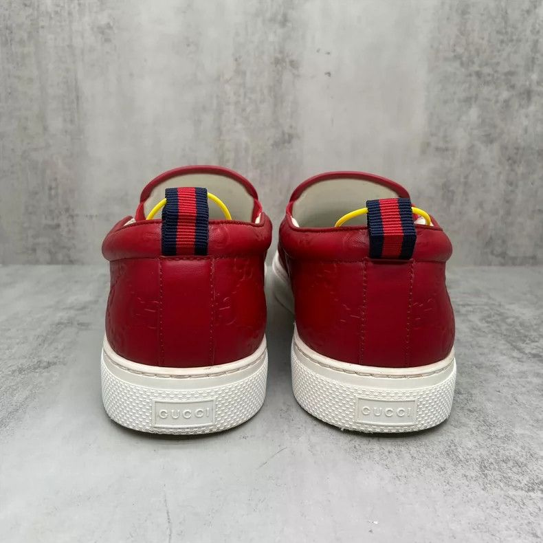 Gucci Gucci Red Slip-On Sneakers Size 9.5-yf Size US 9.5 / EU 42-43 - 5 Thumbnail