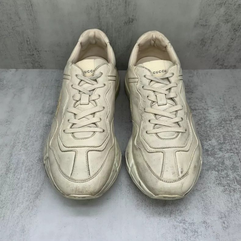 Gucci Gucci Vintage White Dad Sneakers Size 9.5-yf Size US 9.5 / EU 42-43 - 4 Thumbnail