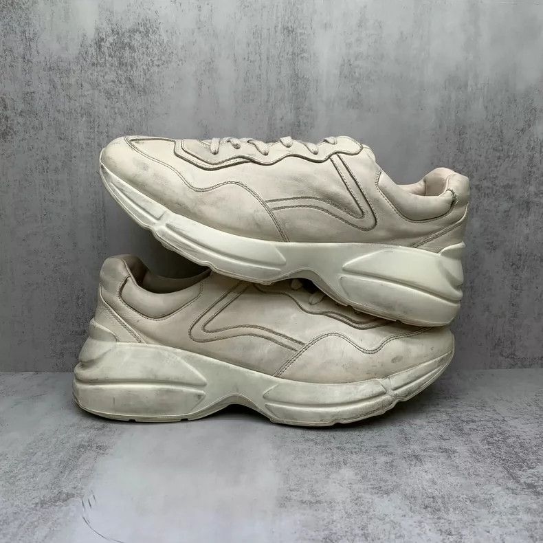 Gucci Gucci Vintage White Dad Sneakers Size 9.5-yf Size US 9.5 / EU 42-43 - 2 Thumbnail